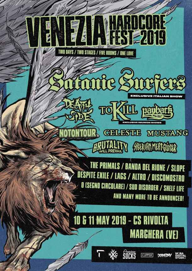 Venezia Hardcore Fest 2019 con Satanic Surfers, Death Side, To Kill...